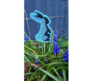 Stickserie - ITH blumige Osterhasen Stecker